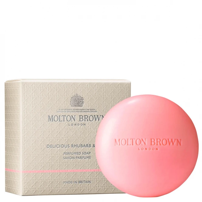 MOLTON BROWN Delicious Rhubarb & Rose Perfumed Soap 3 MOLTON BROWN Delicious Rhubarb & Rose Perfumed Soap – Image 3
