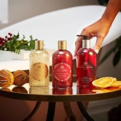 Molton Brown Merry Berries & Mimosa Bath & Shower Gel 300ml -Molton Brown NHB331 uk Merry Berries Mimosa Bath Shower Gel image 04