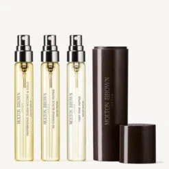 Molton Brown Woody & Ambery Fragrance Discovery Set And Fragrance Travel Case