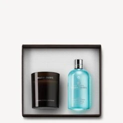 Molton Brown Coastal Cypress & Sea Fennel Signature Candle & Bath & Shower Gel Gift Set