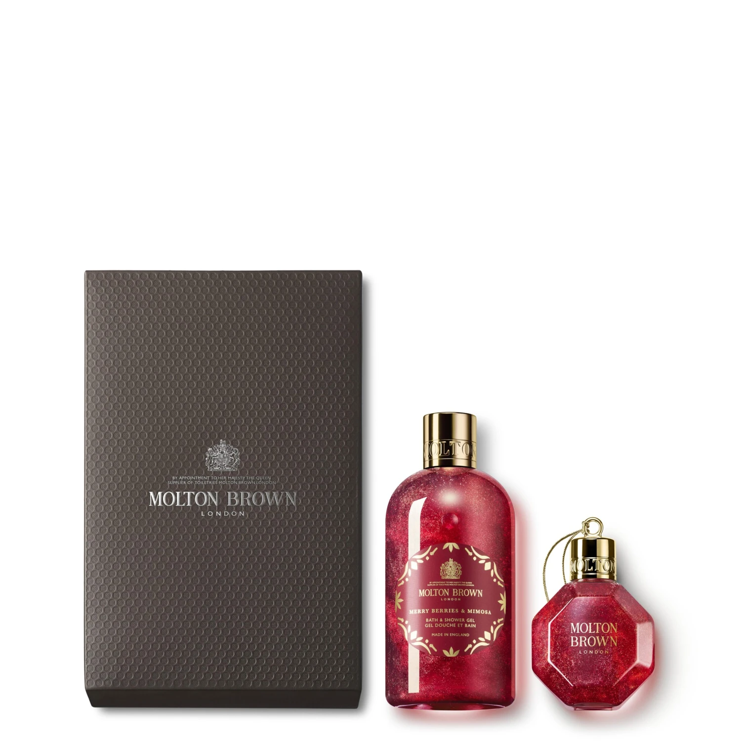 Molton Brown Merry Berries & Mimosa Festive Bauble Gift Set 1 Molton Brown Merry Berries & Mimosa Festive Bauble Gift Set