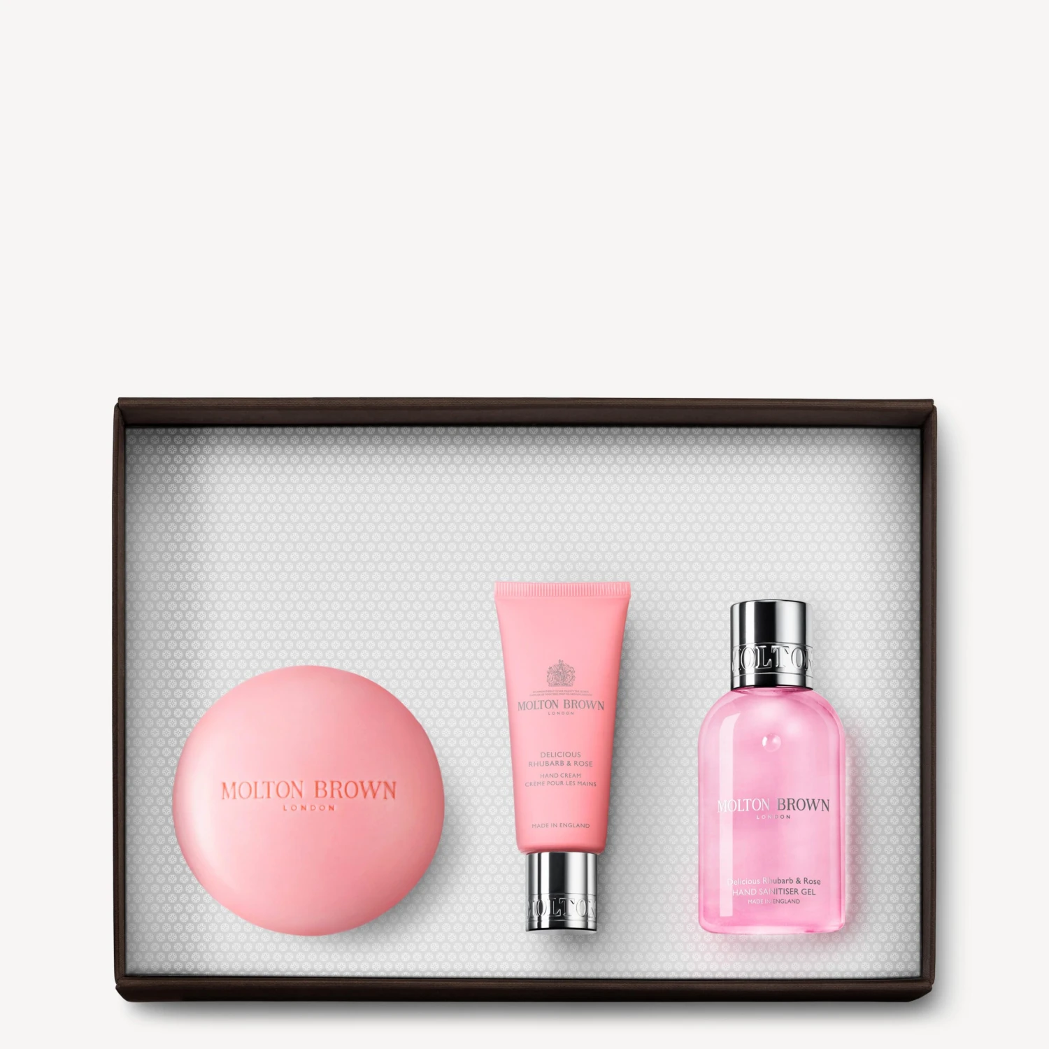 Molton Brown Delicious Rhubarb & Rose Travel Hand Care Gift Set 1 Molton Brown Delicious Rhubarb & Rose Travel Hand Care Gift Set